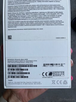 Iphone XR čierny 64GB - 79%bateriamodel A2105 bez škrabancov - 3