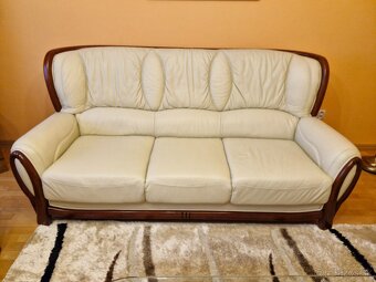 Koženná sedacia súprava 3+2+1+ stolík - 3