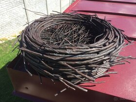 bocianie hniezdo – Dekorácia- materiál roxor - 3