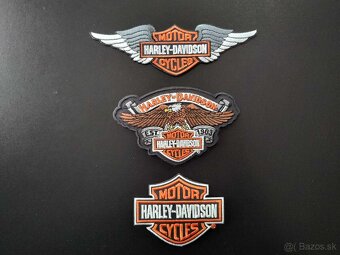 Motorkárska nášivka veľka Harley na chrbát - 3