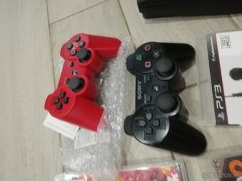 Playstation 3 Slim, ovládače, káble, čítať text - 3