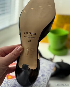 Čierne prechodné lodičky Jonak (NOVÉ), v. 38 - 3