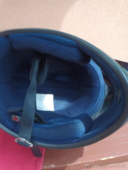 Prilba na motorku veľ. 55-57cm bordová - 3