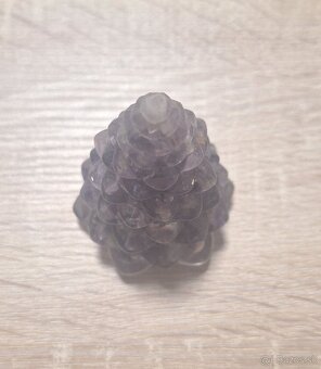 Dekoračný vianočný stromček z minerálu - Ametyst (fialový) - 3