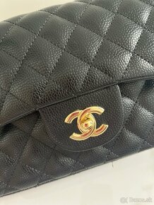 Chanel medium black gold kabelka - 3