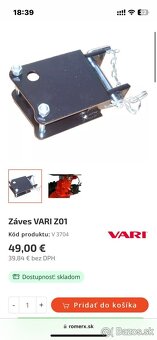 Záves na malotraktor Vari - 3