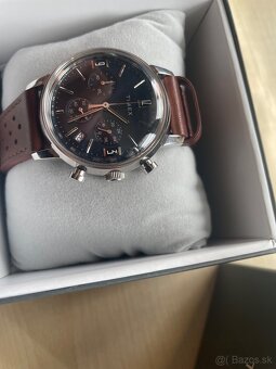 Timex Marlin Chronograph Tachymeter 40mm s koženným náramkom - 3