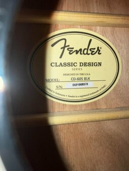 Akustická gitara Fender CD 60S - 3