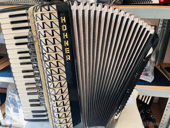 Predám akordeón Hohner Atlantic De Luxe. 120 Basový - Made - 3