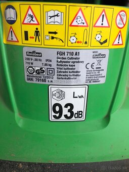 elektrický rotavátor florabest FGH 710 - 3