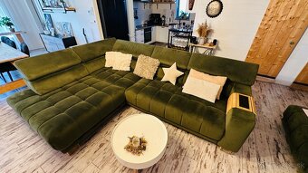 Rohova sedacia súprava s taburetom - 3