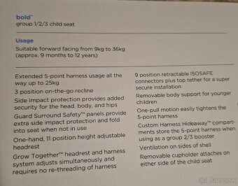 Detská autosedačka joie, s Isofixom - 3