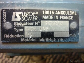 Elektromotor s prevodovkou 0,12kw - 3