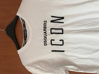 DSQUARED2 white damske tricko M/L - 3