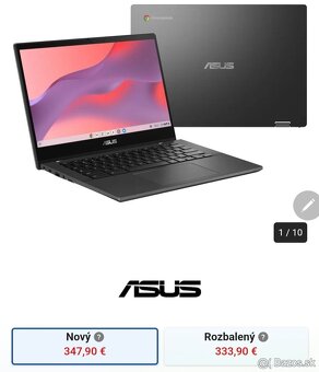Predam notebook Asus Chromebook, nepouzivany, v krabici. - 3