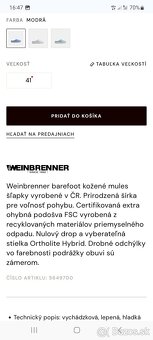 Predám nové kožené šĺapky zn.Weinbrenner, velkosť 38 - 3
