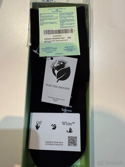 Ponožky Off-white, one-size, čierno-biela - 3