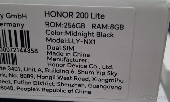 HONOR 200 LITE BLACK 256GB NOVÝ, TOP CENA - 3