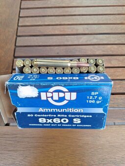 Náboje 8x60s - 3