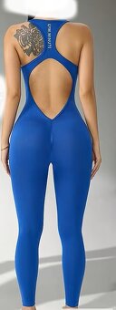 modrý overal na šport S - 3