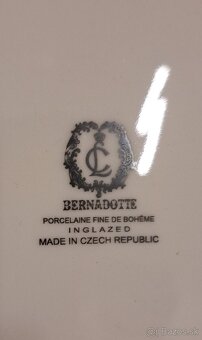 Nová obedová súprava 26 dielna BERNADOTTE IVORY MODRÝ KVET - 3
