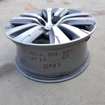 Hliníkové Peugeot disky 4x108 R17 7,5J ET29 - 3