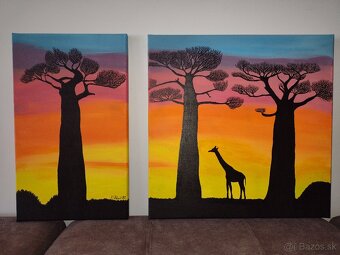 Maľovaný obraz Baobaby - 3
