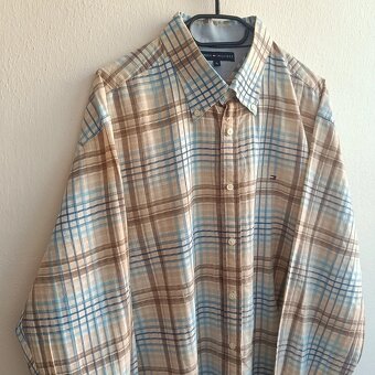 Tommy Hilfiger pruhovaná košeľa s dlhým rukávom kockovaná XL - 3