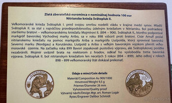 2020 - 100 € - Nitrianske knieža Svätopluk II. Au Proof - 3