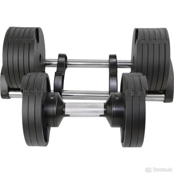 2ks jednoručné nastavovacie činky 2-32kg. - 3