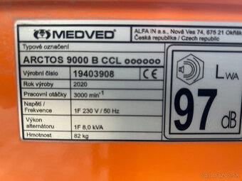 Elektrocentrála Medveď- ARCTOS 9000 B s krytom - 3