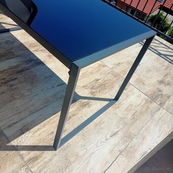 Záhradný jedálenský stôl antracit - 3