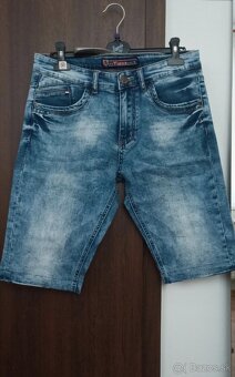 Pánske riflové kraťase 2kusy - 3