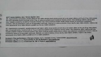 Digitálna detská váha - 3