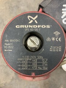Predám obehové čerpadlo GRUNDFOS UPS 40-120 F (1fázové) - 3