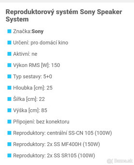 Sony-repro sústava - 3