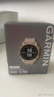 Garmin fenix 7S Pro Sapphire Solar hodinky, Soft Gold Stainl - 3