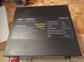 Fotovolticka, fotovoltaicka bateria 51.2V LiFePo4 7.5 kWh - 3
