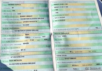 KIA CEED 1.4 2009 predám DVERE, PREVODOVKA, zadné svetlo, KA - 3
