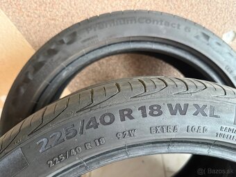 Predám letné pneu Continental 225/40/R18 - 3
