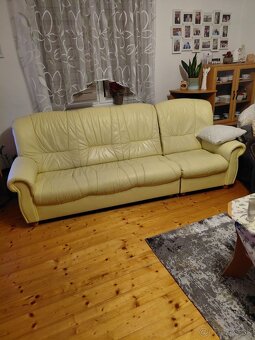 Celokožená rohová sedačka - 3