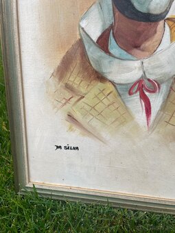 starý obraz -klaun - 3