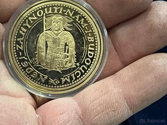 Predám 5x pozlátené a postriebrené mince na foto. - 3