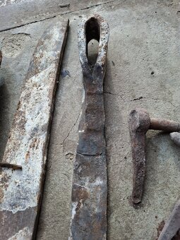 Starožitné pánty, závesy ručne kované - 3