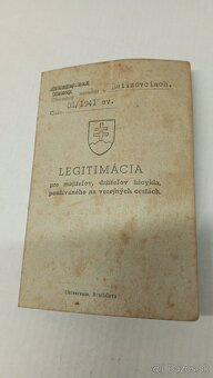 Preukaz starý- Slovenský štát... - 3