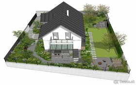 3D vizualizacie/Projekty záhrad/exteriérov - 3