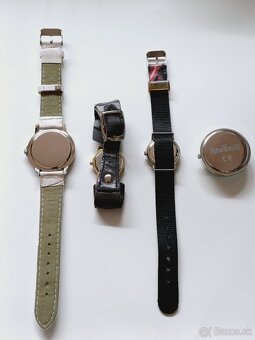 Retro hodinky s koženym remienkom, nova bateria. - 3