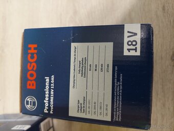 Predam 2ks Bosch ProCORE18V 12,0 Ah + nabijacku GAL1880CV - 3