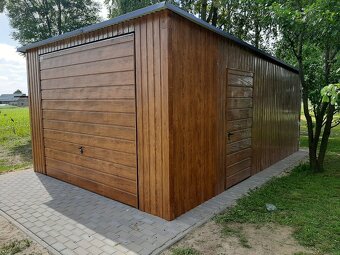 Plechová garáž 4x6m - 3
