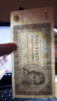 Predám 1000korun československo 1945 séria 10C - 3